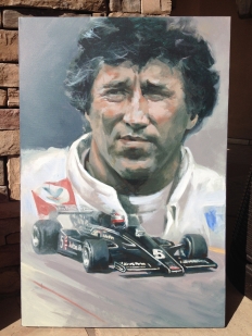Mario Andretti - original painting acrylic on canvas